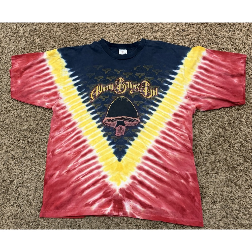 Alore Allman Brothers Band Summer 2008 Tour Tie-Dye Mushroom Tie-dye Size 2XL